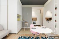 30 sqm Micro Apartment with a Space-Saving Movable Wall