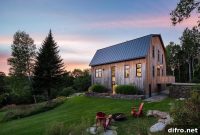 100-Year-Old Barn Conversion: Modern Home in Quebec