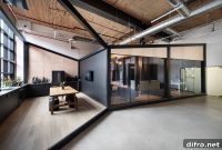 Industrial Visual Effects Studio Office with Creative Spaces