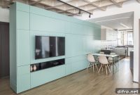 Apartment Cabinet Converts into Wardrobe and Dining Area