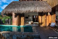 Rustic Garden Summerhouse with Piassaba Thatch Roof