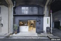 Japanese Coffee Shop in a Revamped Industrial Warehouse