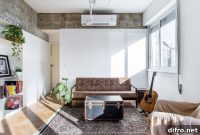 Exposed Concrete Meets Polished White in a Brazilian Home