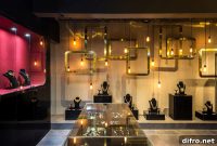 Rain of Gold: Inside a Black-and-Gold Jewelry Store