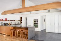 Midcentury Modern Home Wrapped in White, Gray and Wood