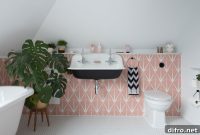 How to Add Pink Accents to a Modern Bathroom