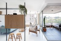 Bright Small Modern Apartment with Space-Saving Custom Decor