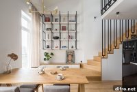 52 sqm Polish Apartment with Space-Saving Mezzanine