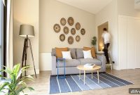 Compact Turkish Apartment Design for a Couple in White and Blue
