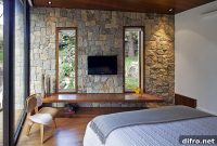 Secluded Modern Stone-and-Glass Writer’s Retreat in Brazil