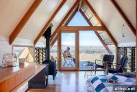 Sustainable A-Frame Cabin in the Woods