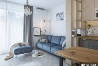 Vibrant Bucharest Apartment with Navy, Turquoise and Yellow