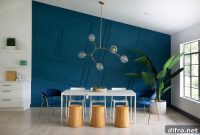 Refined Minimal Dining Rooms with Vibrant Color Accents