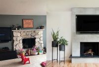 Space-Saving Stylish Living Room Remodel in Older Seattle Home