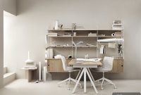 Adaptable Modular Home Office with Iconic String Shelf