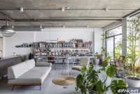 Apartment Renovation: Indoor Library and Lush Greenery