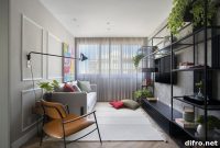 Space-Savvy Modern Industrial Apartment in White and Gray