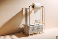 Space-Saving Toilet Paper Holders for Small Bathrooms