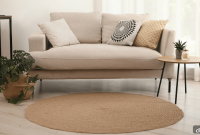 How to Style and Place a Round Rug in the Living Room