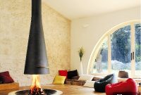 15 Hanging and Freestanding Fireplaces for Winter Warmth