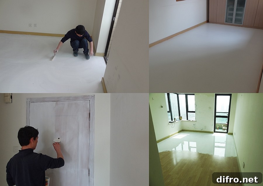 Team of Enrico Taranta overlook the renovation work of the apartment