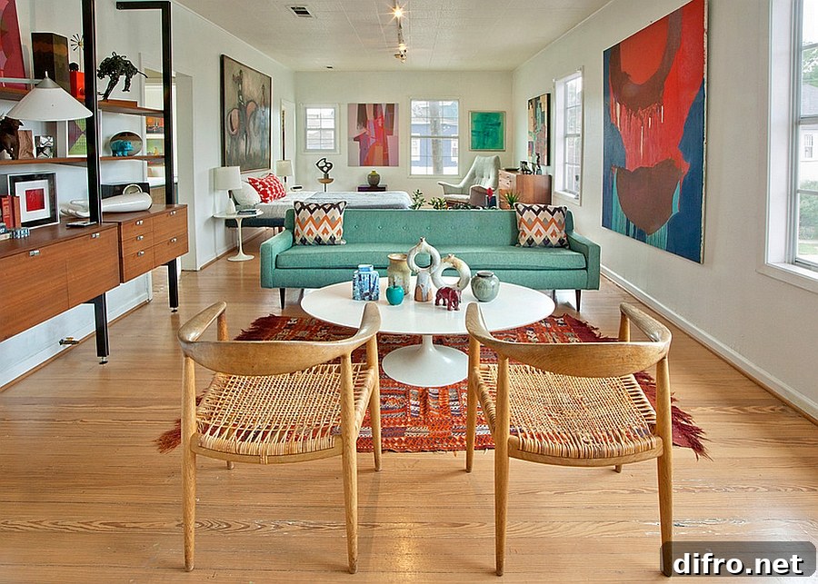 Notice how the artwork adds to the overall appeal of the room