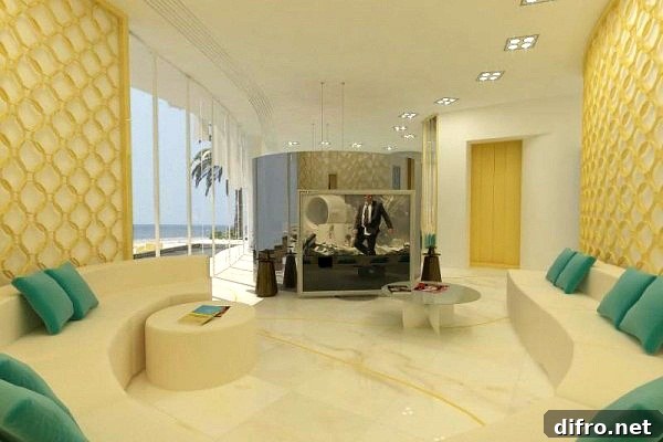 Bedroom interior of Aura luxury villa