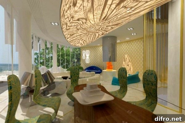 Outdoor seating area at Aura villa