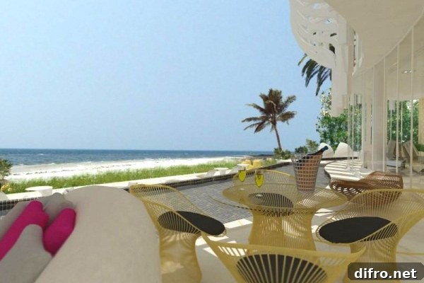 Pool and deck at Aura luxury villa