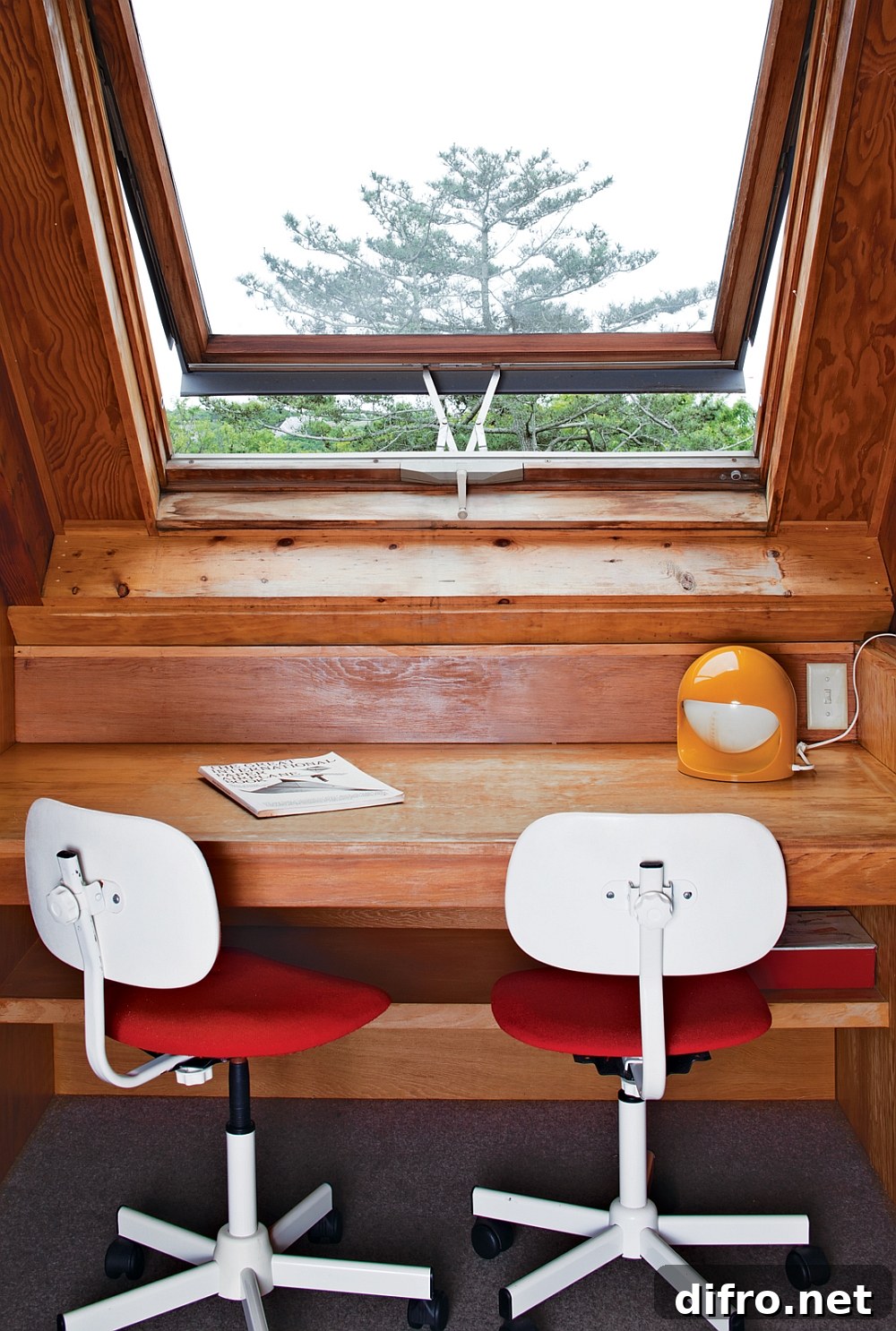 Small work area next to the window