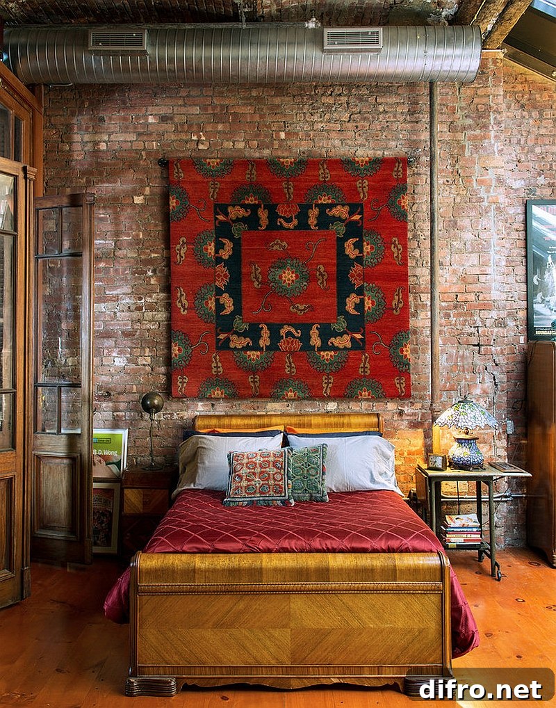 Rug on the wall makes for an interesting addition [From: Ralo Carpets]