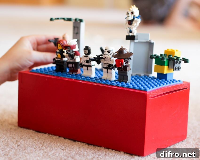 DIY lego travel box from Finley & Oliver