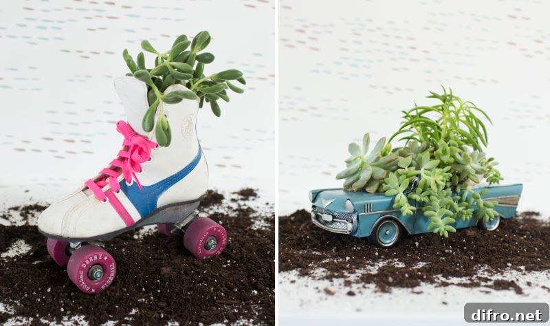 DIY vintage planter from Oh Joy!