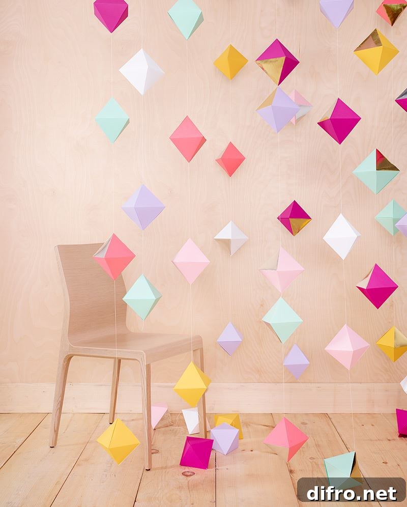 Geo paper shapes from Thuss & Farrell