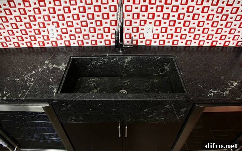 Shiny Granite Sink