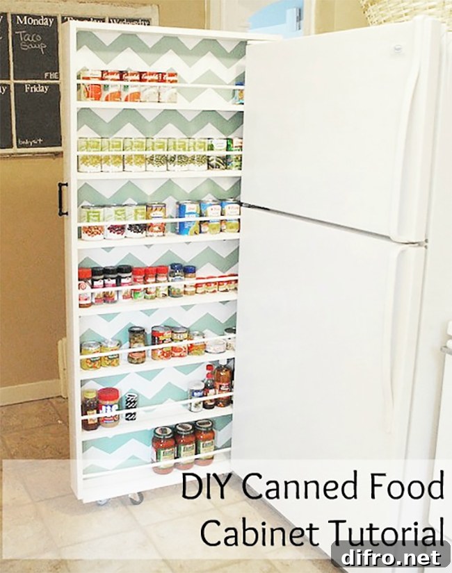 Canned Food Cabinet DIY