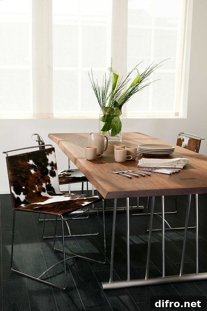Dark flooring lets the decor additions stand out visually [Design: Lindy Donnelly]