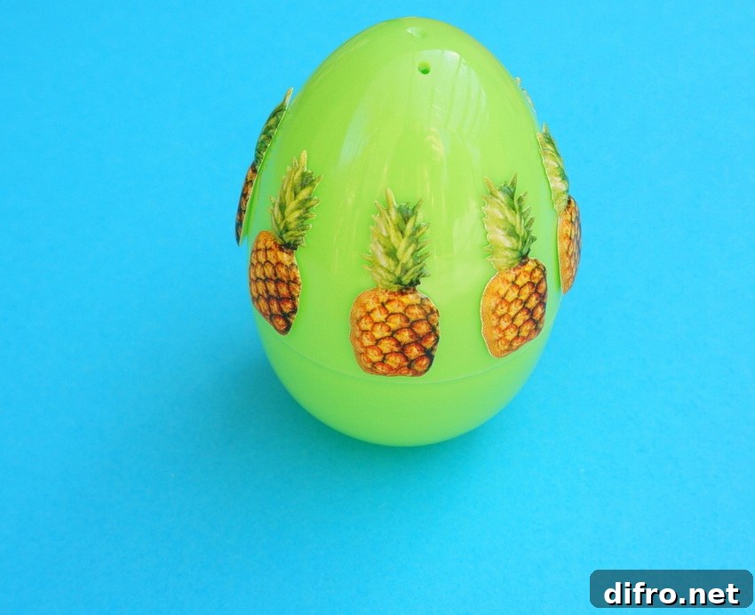 Pineapple Easter egg project