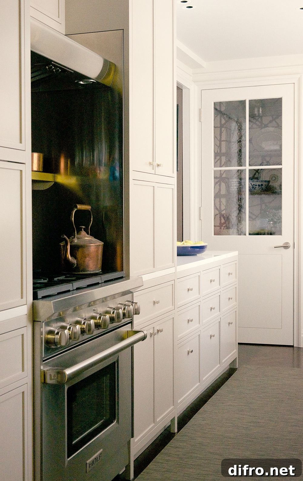 Renovated kitchen of the smart New York home