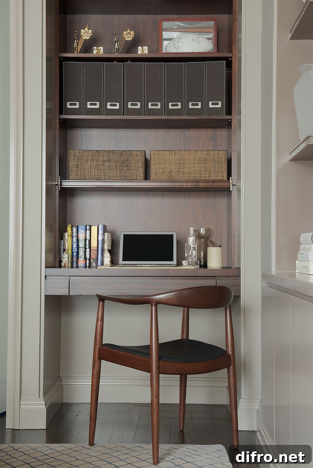 Small home workstation inside the stylish home