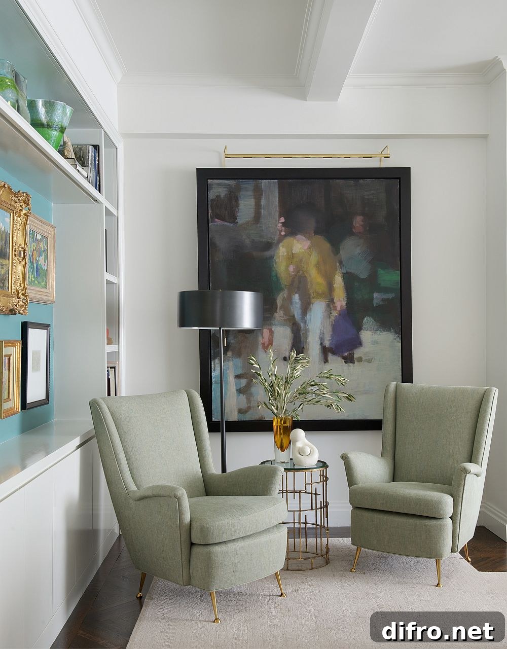 Beautiful conversation nook in the living room