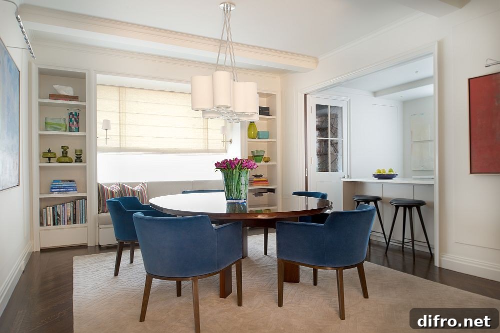 Mahogany sliding walls open up to reveal the kitchen