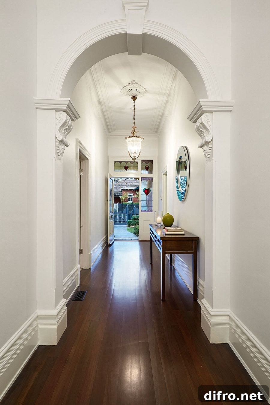 Entry of the classic Brick Federation house in Melbourne