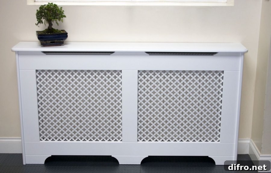 Classic radiator cover design by Amber Radiator Covers