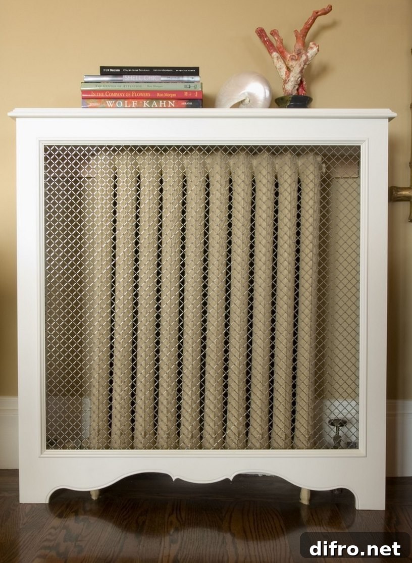 See-through radiator cover