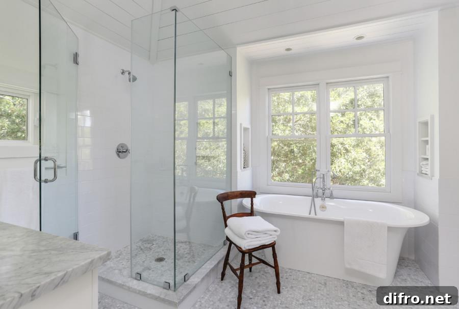 Sparkling clean bathroom