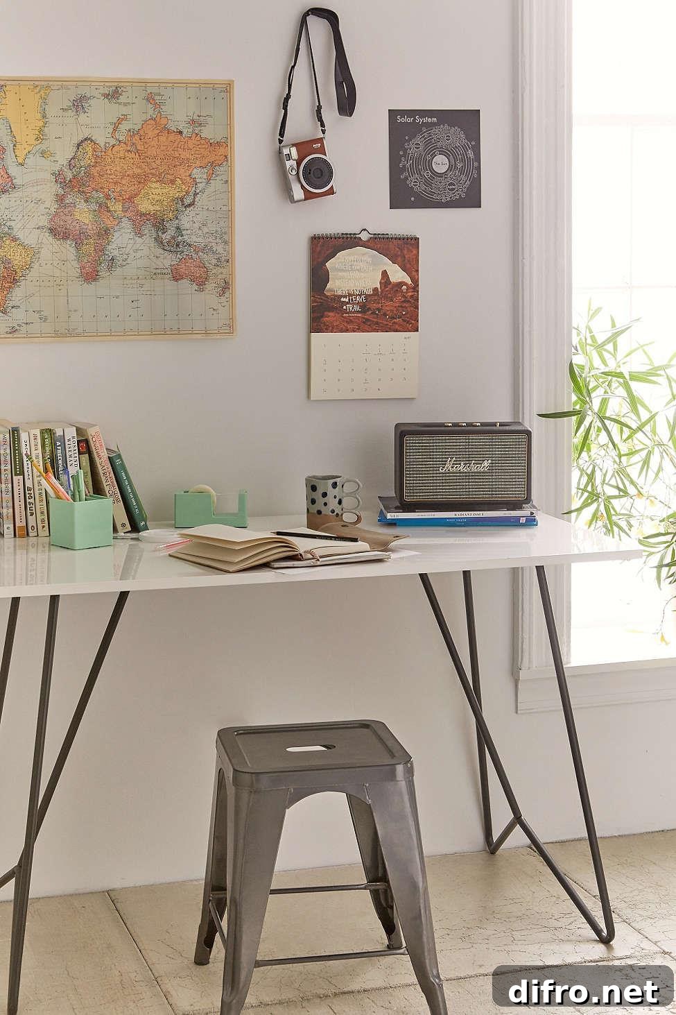 Metal desk from Urban Outfitters