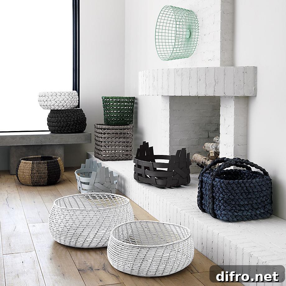 Storage baskets from CB2