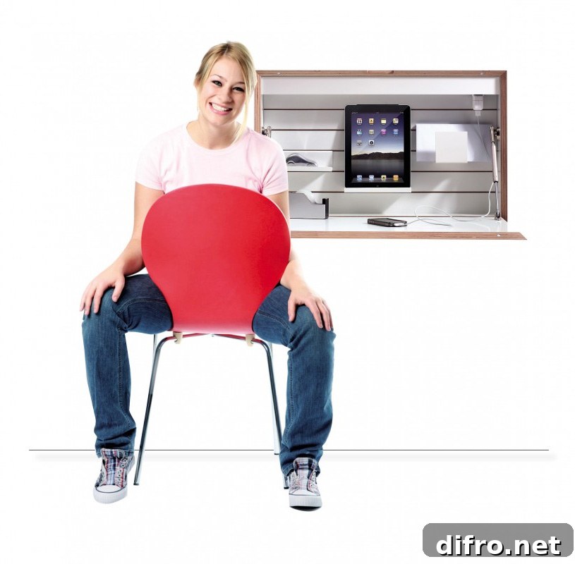 Flatbox Desk Used while Sitting