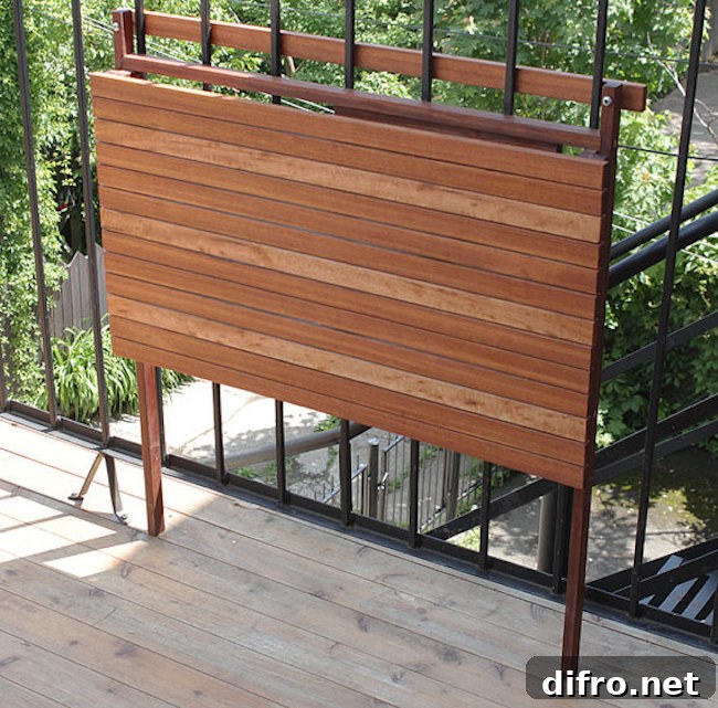 Table folded flat when not in use